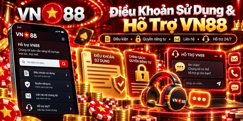 Quy định sử dụng và hướng dẫn liên hệ trung tâm hỗ trợ VN88